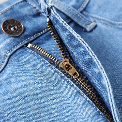 Business Jeans Plus Size  Stretch Denim Straight-leg Pants
