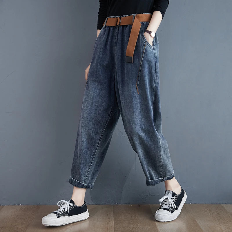 Mom Jeans Loose Wide Leg Boyfriend Jeans Streetwear Pants