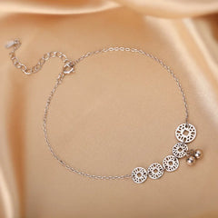 Silver Color Anklet Couples Accessories Fashion Simple