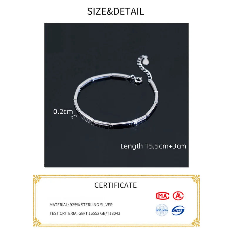 Fine Silver Jewelry Special Chain Minimalist Bracelets