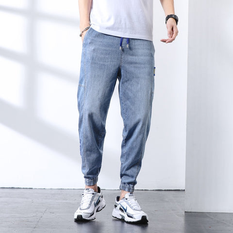 Men's Cargo Jeans Fashion Clothes Cotton Harem Jeans Streetwear