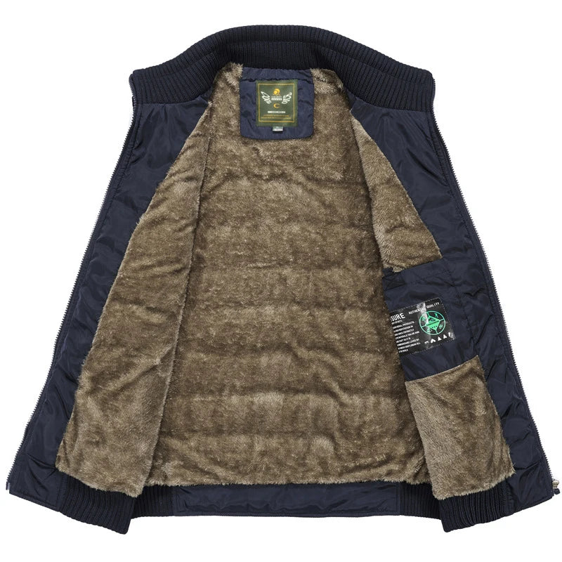 Mens Jacket Sleeveless Vest Male Fleece Warm Vest Coats