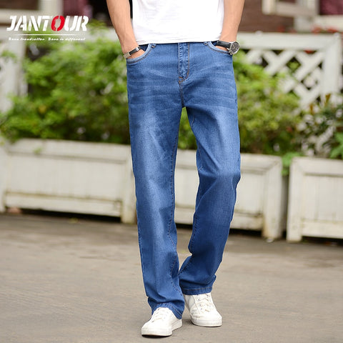 Streetwear Loose Straight Fit Jeans Men's Oversized Wide Leg
