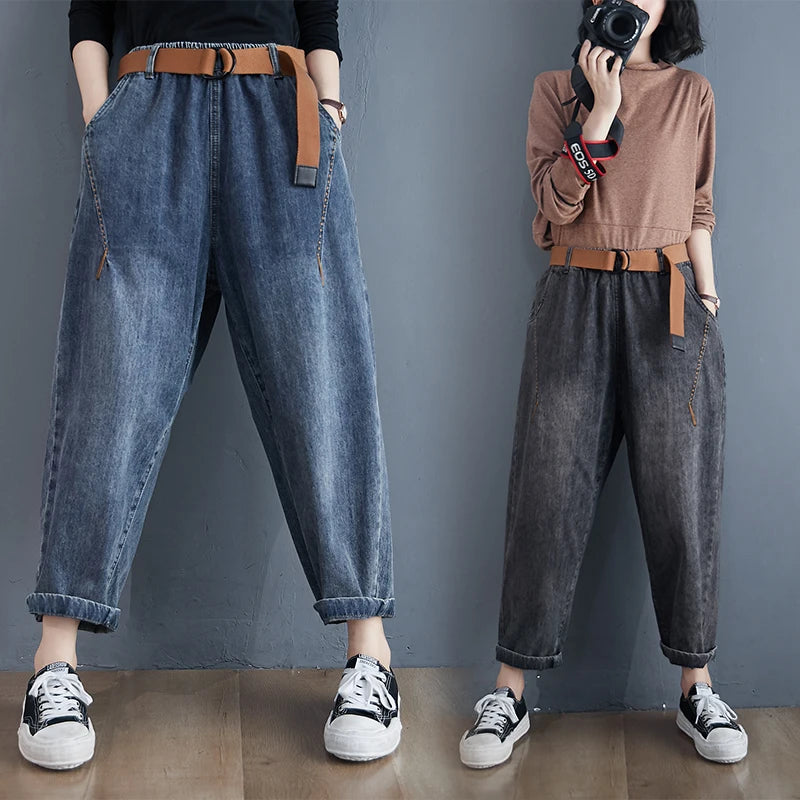 Mom Jeans Loose Wide Leg Boyfriend Jeans Streetwear Pants