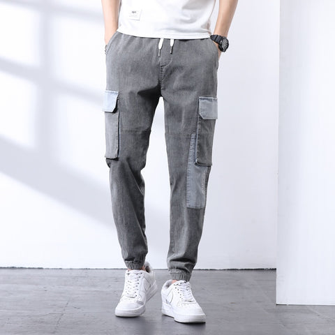 Baggy Jeans Men Streetwear Multi-Pockets Cargo Men