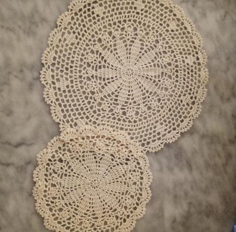 Round Modern Handmade Crochet Placemats