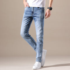 Clothing Jeans Men Stretch Denim Fashion Retro Pocket