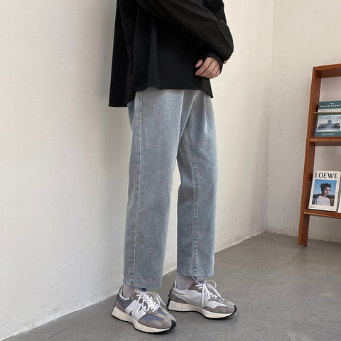 Men's Streetwear Baggy Jeans Fashion Straight Denim