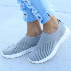 Women Knitting Sock Sneakers Slip On Flat Shoes