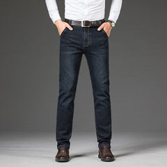 denim jeans men business thick Straight casual