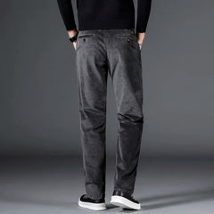 Elastic Fashion Thick Corduroy Pants Men Business Midlife Pants Jogger