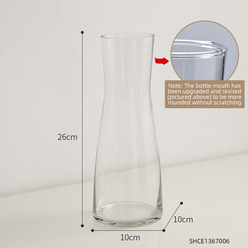 Modern Home Decoration Color Glass Vases Transparent Flower