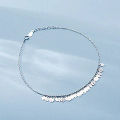 Silver Color Anklets for Women Simple Accessories Trendy