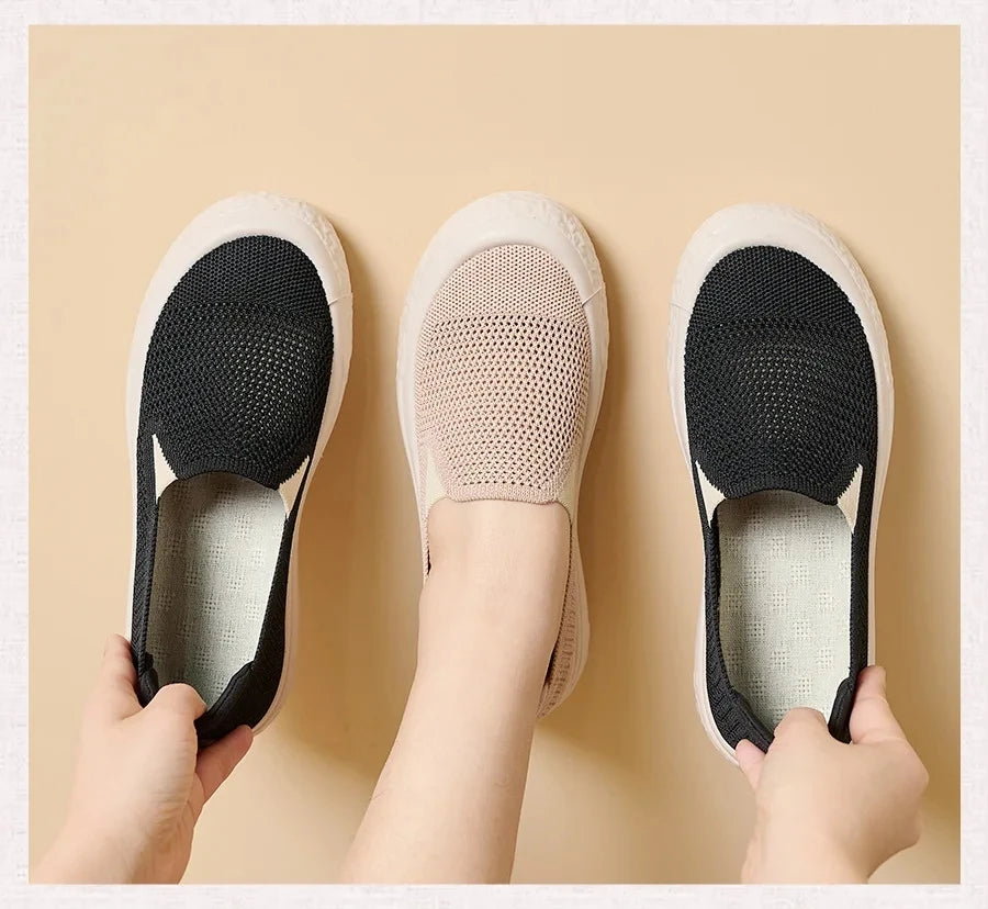 Women Shoes with Breathable Mesh Surface Fashion Vulcanize Shoes