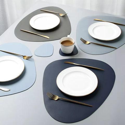 Placemat Table Mat Tableware Pad PU Leather