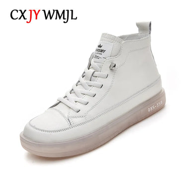 Women Genuine Leather Sneakers Casual Vulcanized Shoes