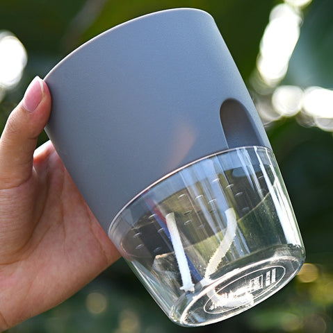 Transparent Double Layer Plastic Flower Pot Self Watering