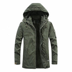 Men Jackets Fleece Warm Windbreaker Hooded Clothing