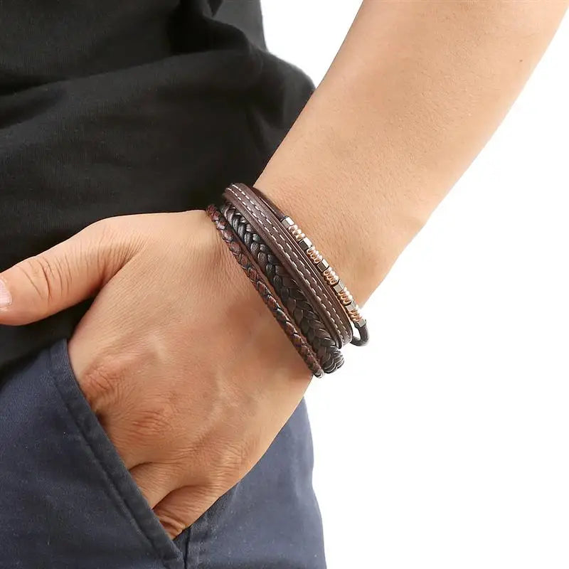 Classic New Leather Bracelet For Men Fashion Jewelry