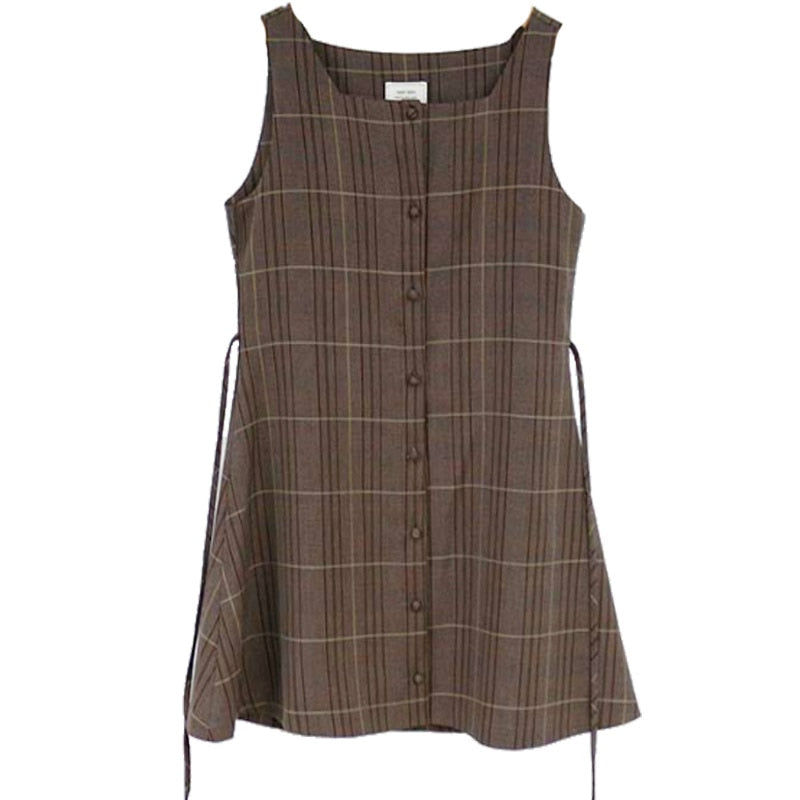 Cute Mini Sleeveless Vest Women Style Design Retro Vintage