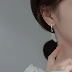 Earrings Woman Retro Elegant Ear Piercing Round Earrings