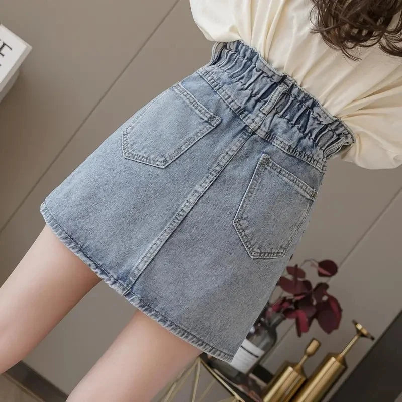 High Waisted Short Mini Denim Skirt Fashion Casual