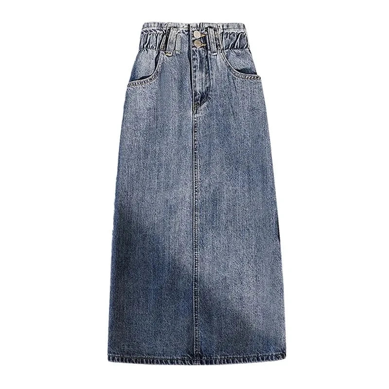 Fashion Denim Skirt Women's Summer High Waist