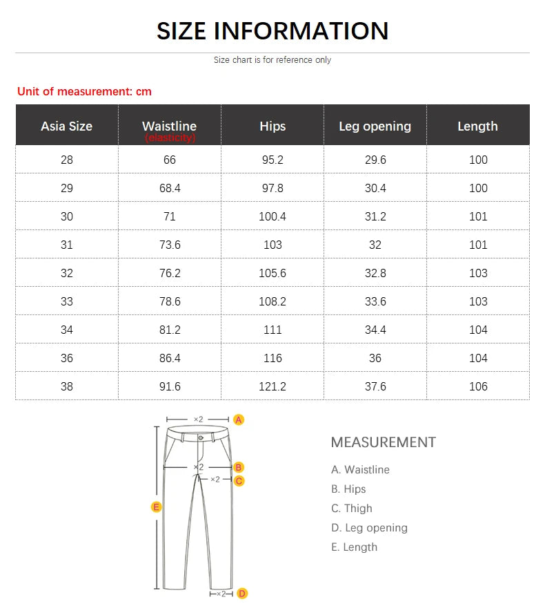 Casual Pants Thickened Warm Slim Straight Elastic Waist Black Business