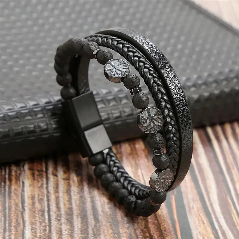 Classic New Leather Bracelet For Men Fashion Jewelry