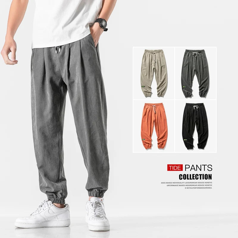 Plus Size Loose Casuals Pants Men Outdoor Sweatpants