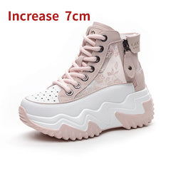 Shoes for Women Bilateral Zipper Platform Sneaker I