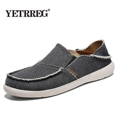 Denim Canvas Men Breathable Casual Shoes Outdoor Non-Slip Sneakers