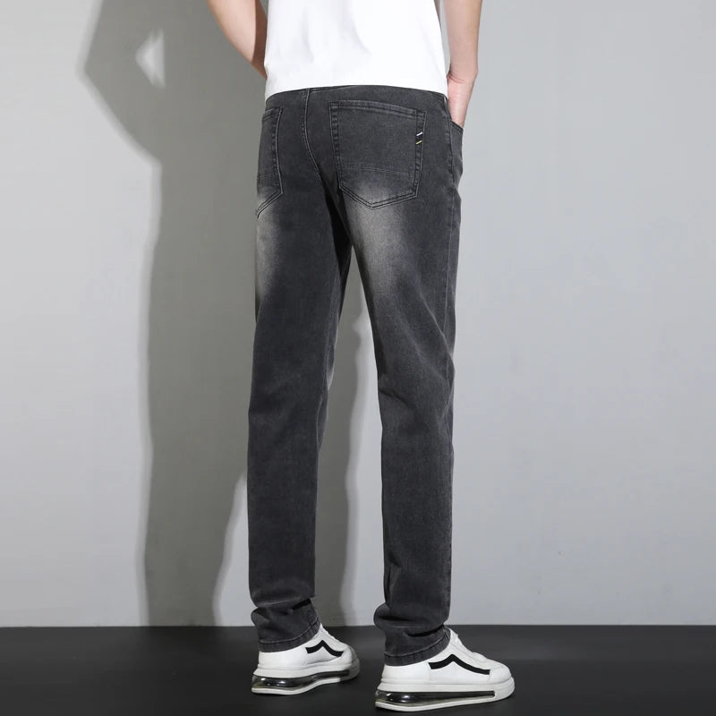 Fashion Men's Baggy Jeans Classic Retro Straight-leg Denim Pants