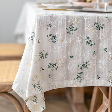 Style Cotton Floral Tablecloth Decoration