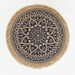 Boho Round Placemat Tassel Place Mat for Table Decors