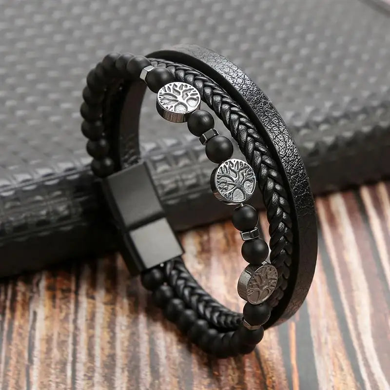 Classic New Leather Bracelet For Men Fashion Jewelry