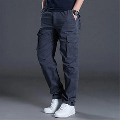 Men's Cargo Pants Cotton Multi Pockets Casual Pants Straight Fashion