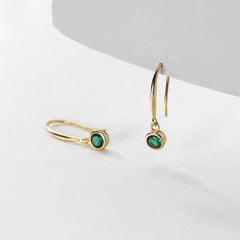 Earrings Woman Retro Elegant Ear Piercing Round Earrings