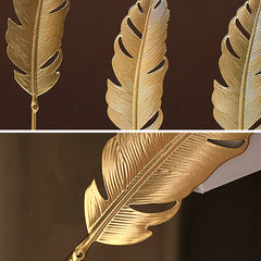 Nordic Gold Ginkgo Leaf Crafts Leaves Sculpture Living Room Decor