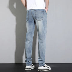 Fashion Men's Baggy Jeans Classic Retro Straight-leg Denim Pants