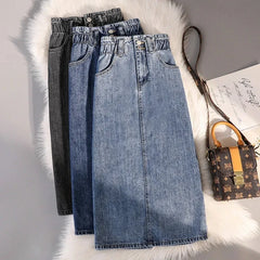 Fashion Denim Skirt Women's Summer High Waist