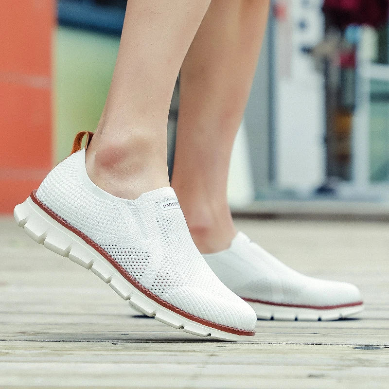 Mesh Shoes Casual Sneakers Breathable Slip-On Walking