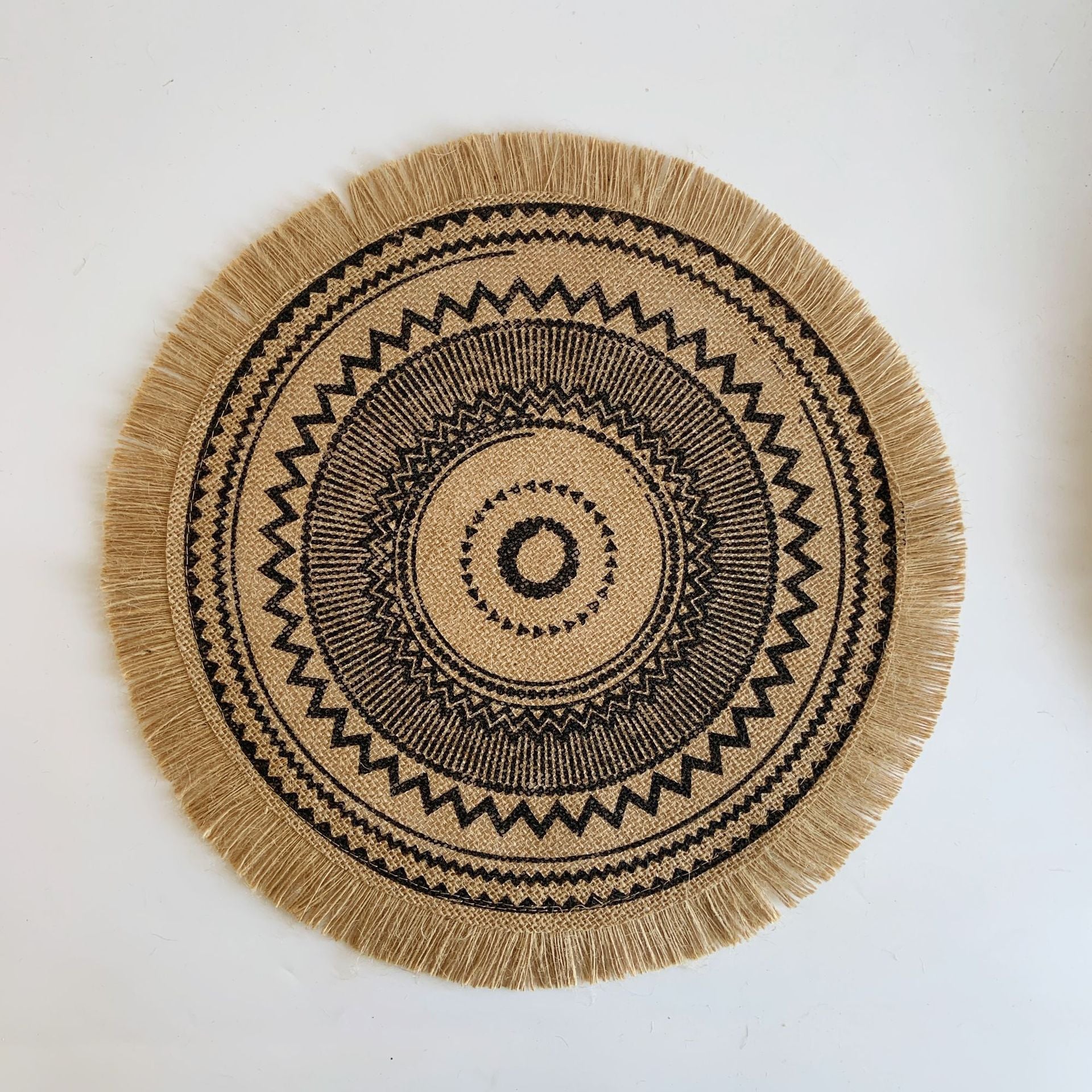 Boho Round Placemat Tassel Place Mat for Table Decors