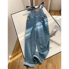 Jumpsuits Streetwear Denim Overalls Vintage Loose Casual Wide Leg Pants