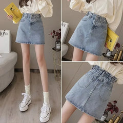 High Waisted Short Mini Denim Skirt Fashion Casual