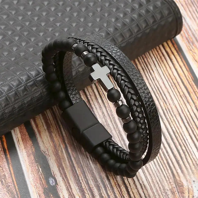 Classic New Leather Bracelet For Men Fashion Jewelry