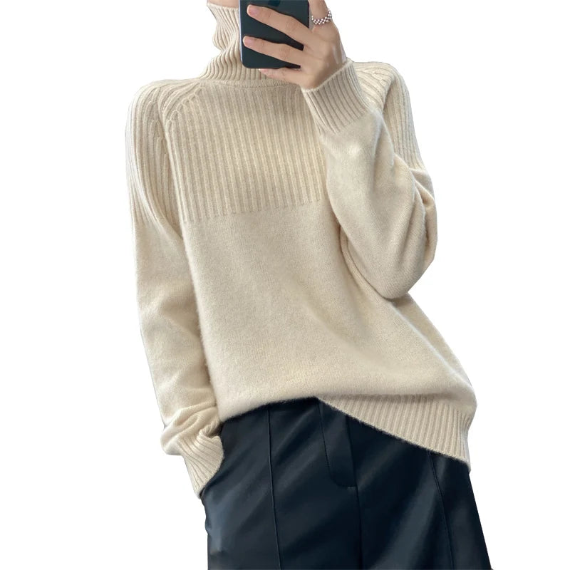 Women's Sweater Turtleneck Trending Sweater Fashion Top