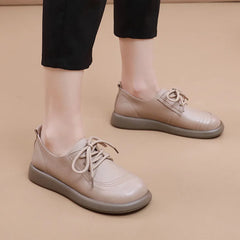 Genuine Cow Leather Loafers Soft Sole Flats Women Shoes