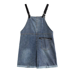 Loose Streetwear Big Size Short Denim Overalls