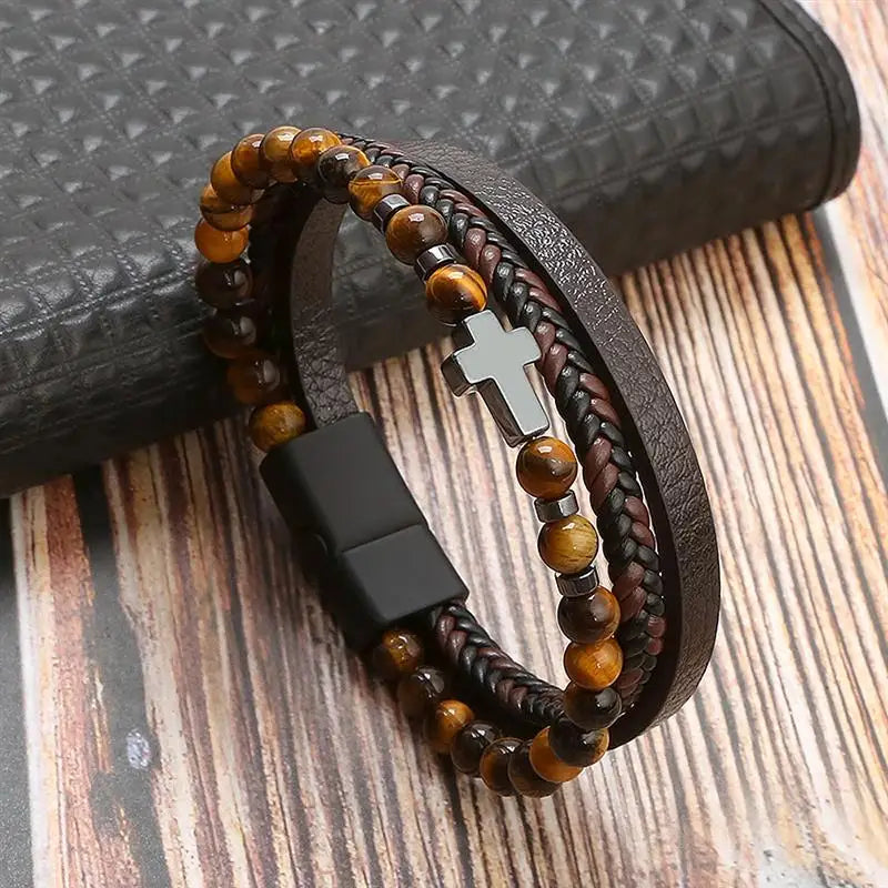 Classic New Leather Bracelet For Men Fashion Jewelry